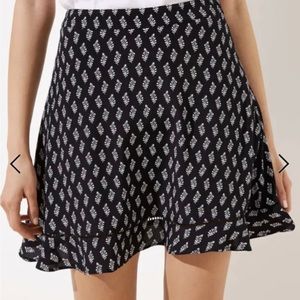 Loft Floral Flounce Skirt